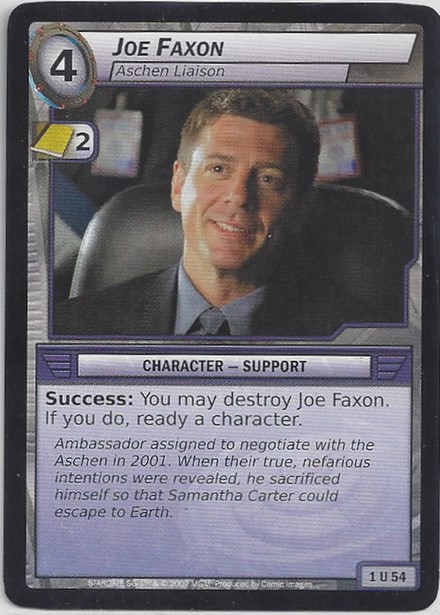Joe Faxon, Aschen Liaison